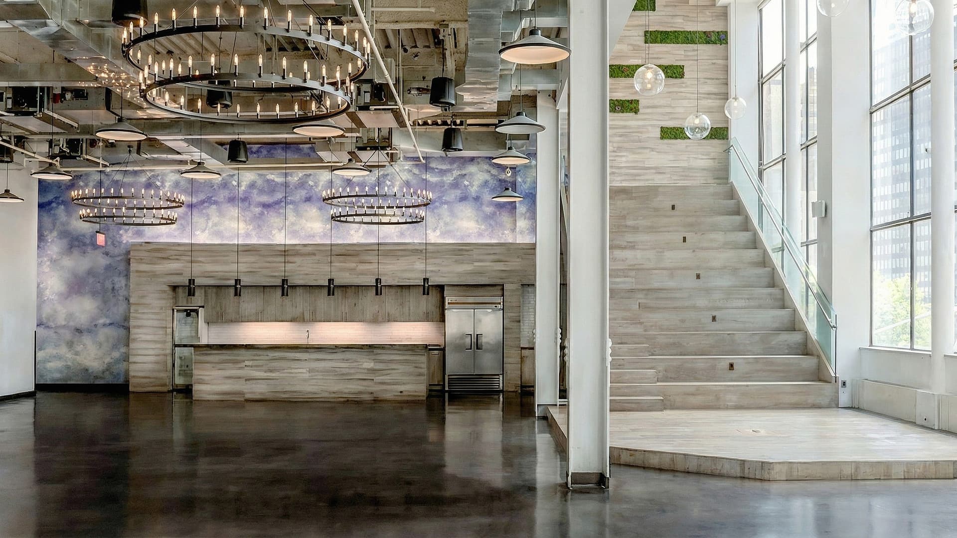 FiDi Mezzanine event venue interior Manhattan